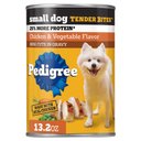 Pedigree Tender Bites in Gravy, Chicken & Vegetable Flavor Adult Canned Wet Dog Food, 13.2-oz can, case of 12