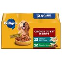 Pedigree Choice Cuts in Gravy Country Stew & Chicken & Rice Flavor Adult Canned Wet Dog Food Variety Pack, 13.2-oz, case of 24