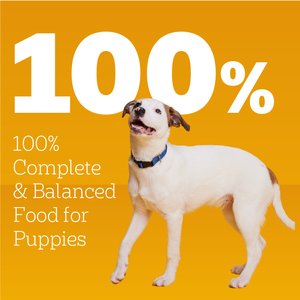 Pedigree Chopped Ground Dinner with Chicken & Beef Puppy Canned Wet Dog Food, 13.2-oz, case of 12