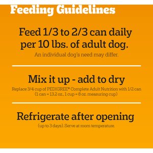 Pedigree Chopped Ground Dinner Filet Mignon Flavor & Beef Adult Canned Wet Dog Food Variety Pack, 13.2-oz, case of 12