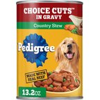 Pedigree Choice Cuts in Gravy Country Stew Adult Canned Wet Dog Food, 13.2-oz, case of 12