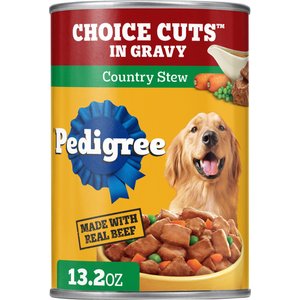 Pedigree Choice Cuts in Gravy Country Stew Adult Canned Wet Dog Food, 13.2-oz, case of 12