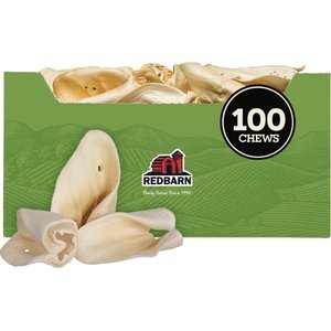 Redbarn All-Natural Beef Cow Ears Dog Treats, 100 count