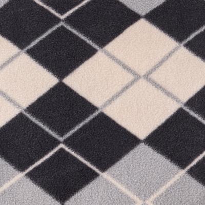 Show full view: Pet Passion Preston II The Polar Fleece Dog Coat, Gray Argyle, Large slide 6 of 10