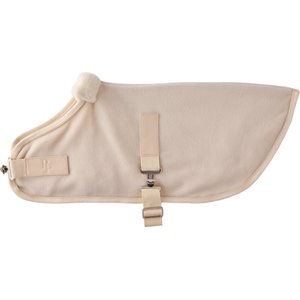 Pet Passion Preston II The Polar Fleece Dog Coat, Almond Milk, X-Large