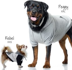 Pet Passion Rocky II Extra Comfy Plaid Dog Hoodie, Black Sand, XX-Small slide 2 of 7