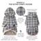 Show in main carousel: Pet Passion Rocky II Extra Comfy Plaid Dog Hoodie, Gray Chesterfield, XX-Large slide 4 of 8