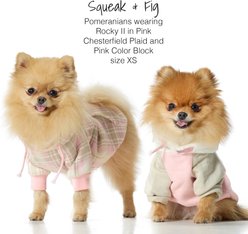 Pet Passion Rocky II Extra Comfy Plaid Dog Hoodie, Pink Chesterfield, X-Large slide 2 of 7