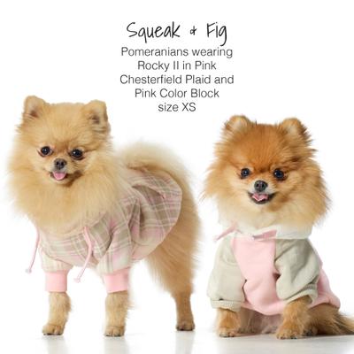 Show full view: Pet Passion Rocky II Extra Comfy Plaid Dog Hoodie, Pink Chesterfield, Large slide 5 of 8