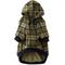 Show in main carousel: Pet Passion Rocky II Extra Comfy Plaid Dog Hoodie, Olive Chesterfield, Medium slide 3 of 8