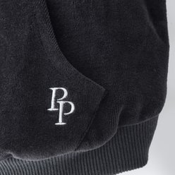 Pet Passion Cooper II - The Velour Solid Dog Hoodie, Black, XX-Small slide 2 of 8