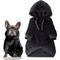 Show in main carousel: Pet Passion Cooper II - The Velour Solid Dog Hoodie, Black, XX-Small slide 1 of 9
