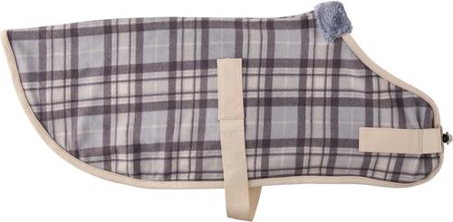 Show full view: Pet Passion Preston II The Polar Fleece Dog Coat, Gray Chesterfield, Medium slide 2 of 9