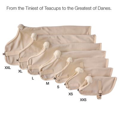 Show full view: Pet Passion Preston II The Polar Fleece Dog Coat, Almond Milk, Small slide 7 of 11