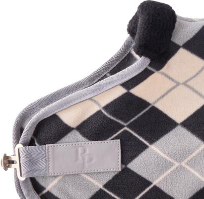 Show full view: Pet Passion Preston II The Polar Fleece Dog Coat, Gray Argyle, Large slide 3 of 10