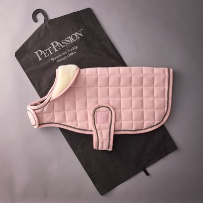 Show full view: Pet Passion Roxy The Crystal Bling Dog Coat, Blush, Small slide 8 of 10