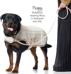 Pet Passion Roxy The Crystal Bling Dog Coat, Alabaster, X-Large slide 2 of 9