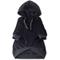 Show in main carousel: Pet Passion Cooper II - The Velour Solid Dog Hoodie, Black, XX-Small slide 3 of 9