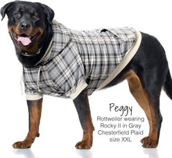 Pet Passion Rocky II Extra Comfy Plaid Dog Hoodie, Gray Chesterfield, XX-Large slide 2 of 7