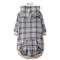 Show in main carousel: Pet Passion Rocky II Extra Comfy Plaid Dog Hoodie, Gray Chesterfield, XX-Large slide 2 of 8