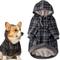 Show in main carousel: Pet Passion Rocky II Extra Comfy Plaid Dog Hoodie, Black Sand, XXX-Small slide 1 of 8
