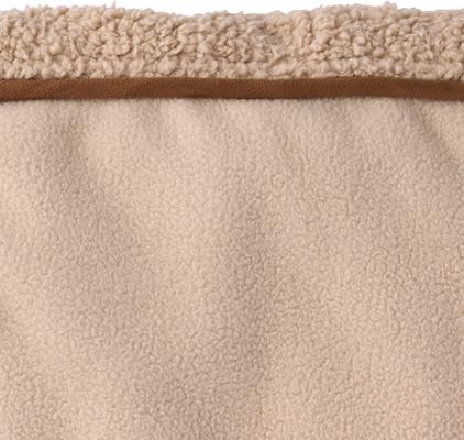Show full view: Pet Passion Aspen The Cozy Sherpa Vegan Shearling Dog Coat, Camel, X-Small slide 5 of 10