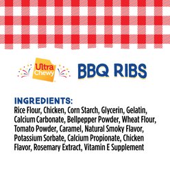 Ultra Chewy BBQ Ribs Long-Lasting Dog Chew Treats, 4.2-oz bag, 2 count slide 2 of 5
