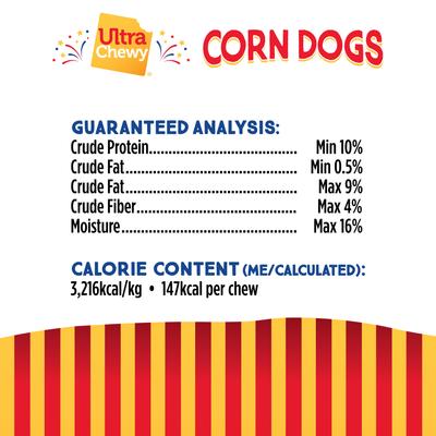 Show full view: Ultra Chewy Corn Dogs Long-Lasting Dog Chew Treats, 4.2-oz bag, 2 count slide 5 of 6