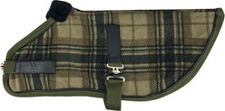 Pet Passion Preston II The Polar Fleece Dog Coat, Olive Chesterfield, Large