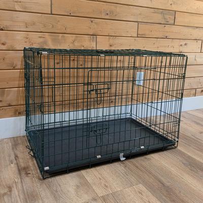 Show full view: Dig Defence Dog Crate, Green, 36 inch slide 2 of 6