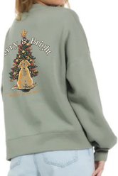 BUDDY BY THE SEA Merry & Bright Crewneck Sweatshirt, Small