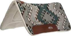 Weaver Equine All Purpose Contoured Saddle Pad, Southwest-Mallard Green/Gray