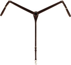 Weaver Equine Buffalo Leather Contoured Horse Breast Collar, Burgundy