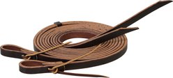 Weaver Equine Turquoise Cross Skirting Leather Split Horse Reins, Dark Oiled