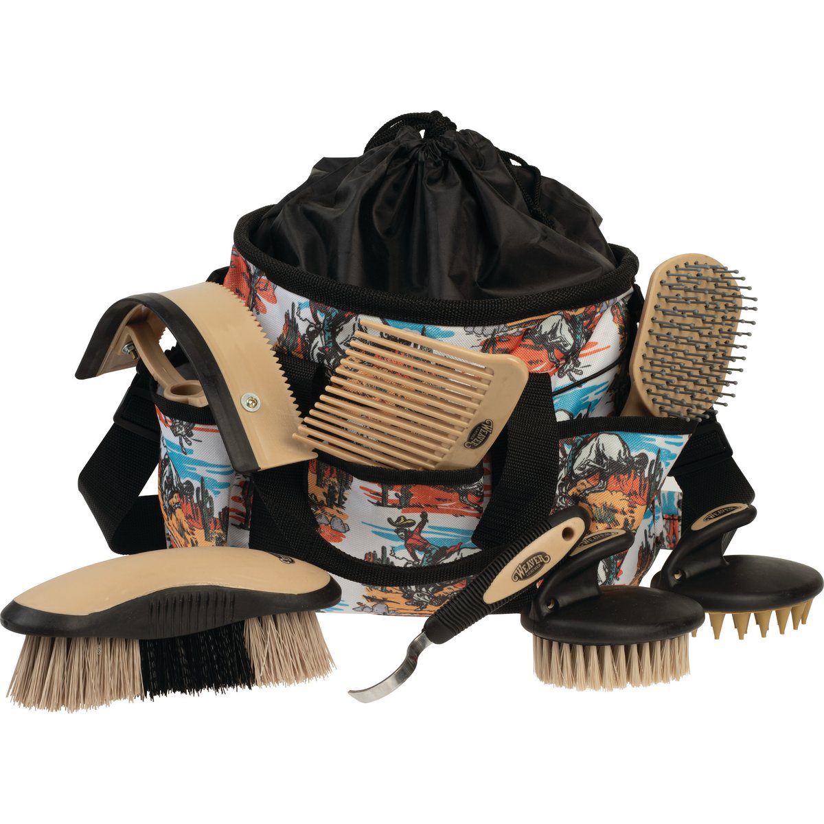 Weaver Equine 7-piece Grooming Kit, Bucking Bronc