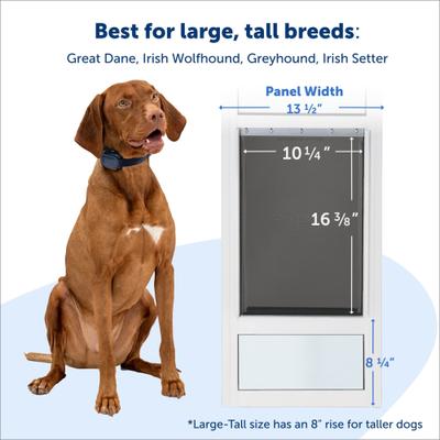 Show full view: PetSafe 96-in Sliding Glass Pet Door, Large, Tall slide 5 of 11