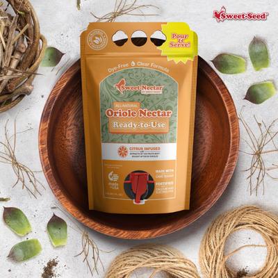 Show full view: Sweet-Nectar Ready-To-Use Oriole Food, Clear, 50.7-fl oz bag slide 5 of 9