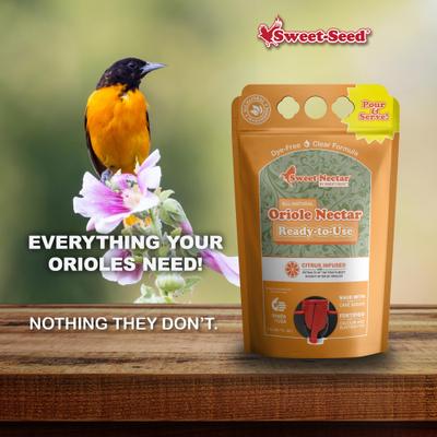 Show full view: Sweet-Nectar Ready-To-Use Oriole Food, Clear, 50.7-fl oz bag slide 4 of 9