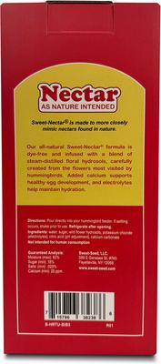 Show full view: Sweet-Nectar Ready-To-Use Hummingbird Food, Clear, 3-L bag in box slide 4 of 9
