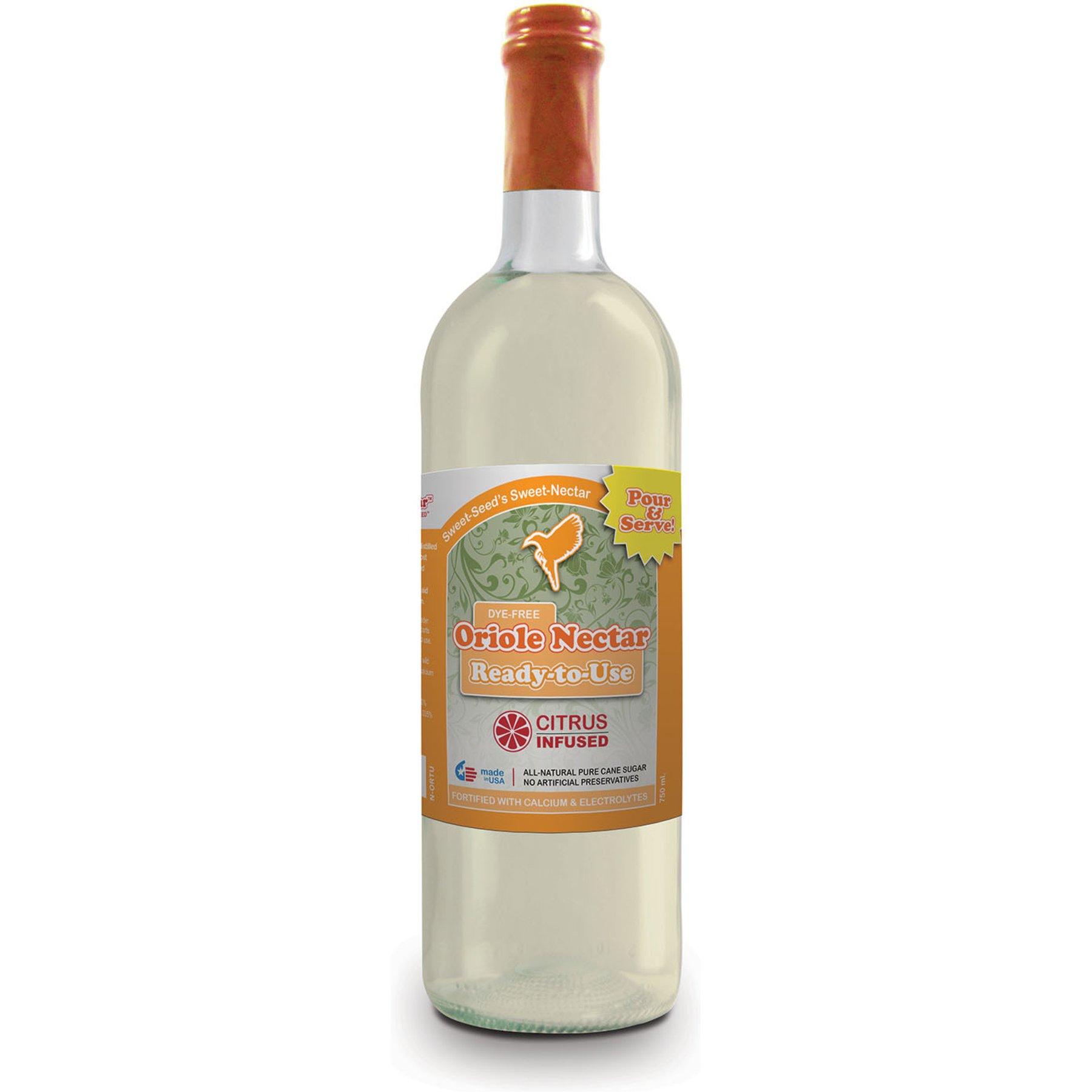 Sweet-Nectar Ready To Use Oriole Food, Clear, 25.3-fl oz bottle