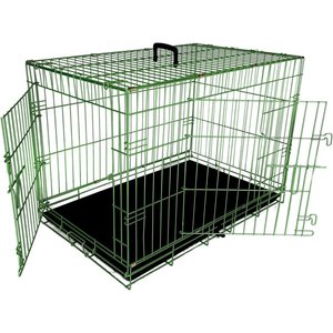 DIG DEFENCE Dog Crate, Green, 36 inch - Chewy.com