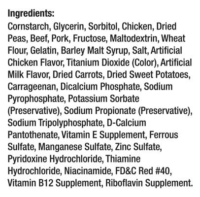 Show full view: DreamBone Triple Flavor Rolls Real Chicken, Beef & Pork Rawhide Free Dog Chews, 6 count slide 8 of 10