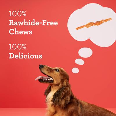 Show full view: DreamBone Twists Wrapped with Chicken Peanut Butter Rawhide Free Dog Chews, 36 count slide 6 of 11