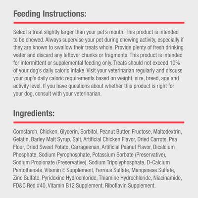 Show full view: DreamBone Twists Wrapped with Chicken Peanut Butter Rawhide Free Dog Chews, 36 count slide 9 of 11