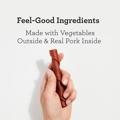 Show full view: DreamBone Stuffed Twistz Real Pork Rawhide Free Dog Chews, 9 count slide 4 of 13