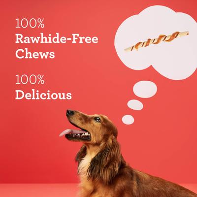 Show full view: DreamBone Twists Wrapped with Chicken Rawhide Free Dog Chews, 50 count slide 5 of 13