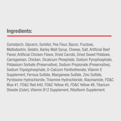 Show full view: DreamBone Twist Sticks Real Bacon & Cheese Flavor Rawhide Free Dog Chews, 50 count slide 9 of 13