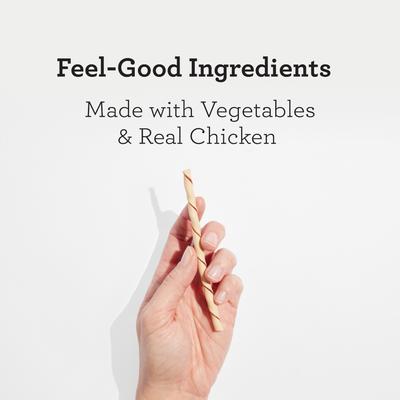 Show full view: DreamBone Twist Sticks Real Chicken Rawhide Free Dog Chews, 50 count slide 4 of 13