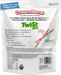 DreamBone Twist Sticks Real Chicken Rawhide Free Dog Chews, 50 count slide 2 of 9