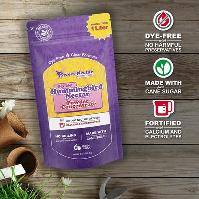 Show full view: Sweet-Nectar Powder Hummingbird Food, Clear, 8-oz bag slide 3 of 9